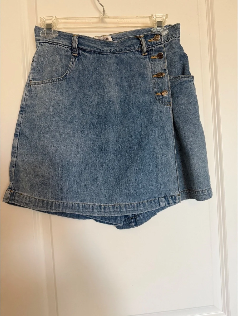 Vintage Sostanza Contemporary Apparel Women's Denim Skort Size 7/8